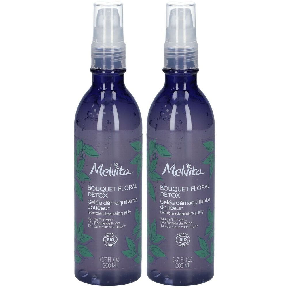 Melvita Bouquet Floral Detox Gelée démaquillante douceur Bio Visage