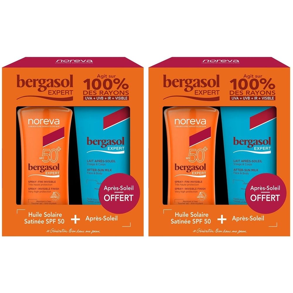 Bergasol Expert Coffret Solaire Spray SPF 50+ et Lait Après-Soleil