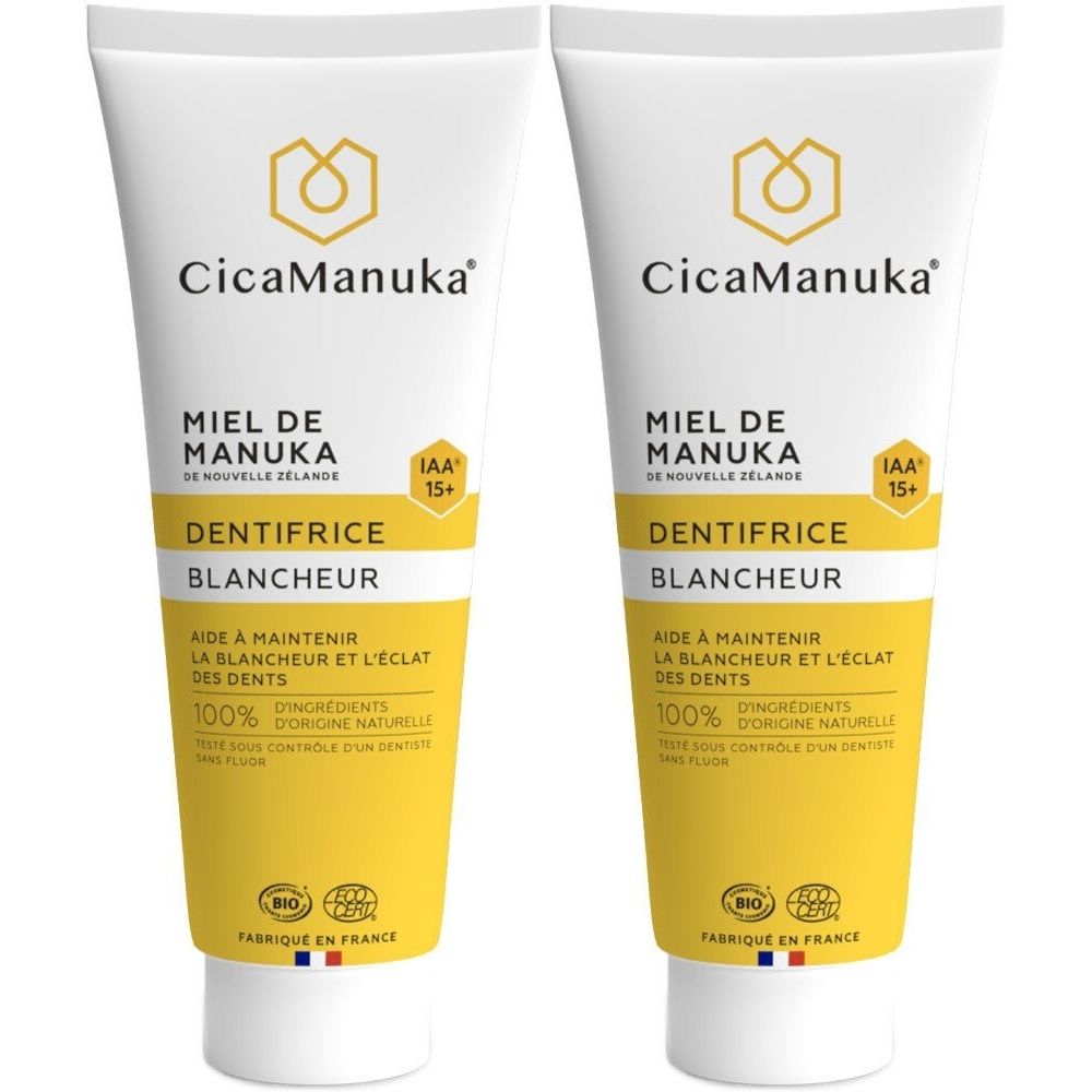 CicaManuka® Dentifrice blancheur au miel de Manuka IAA15+