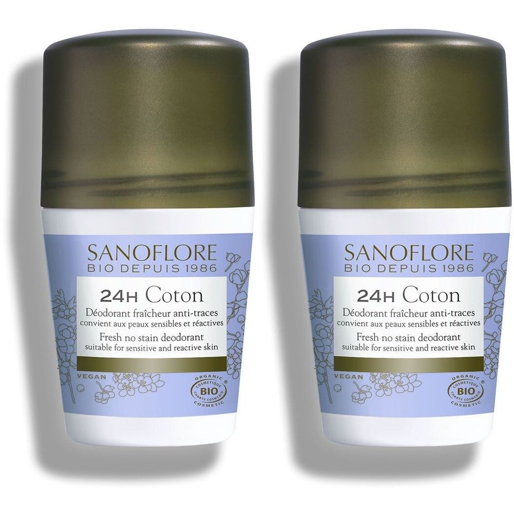 SANOFLORE Déodorant Coton efficacité 24h certifié bio 50ml