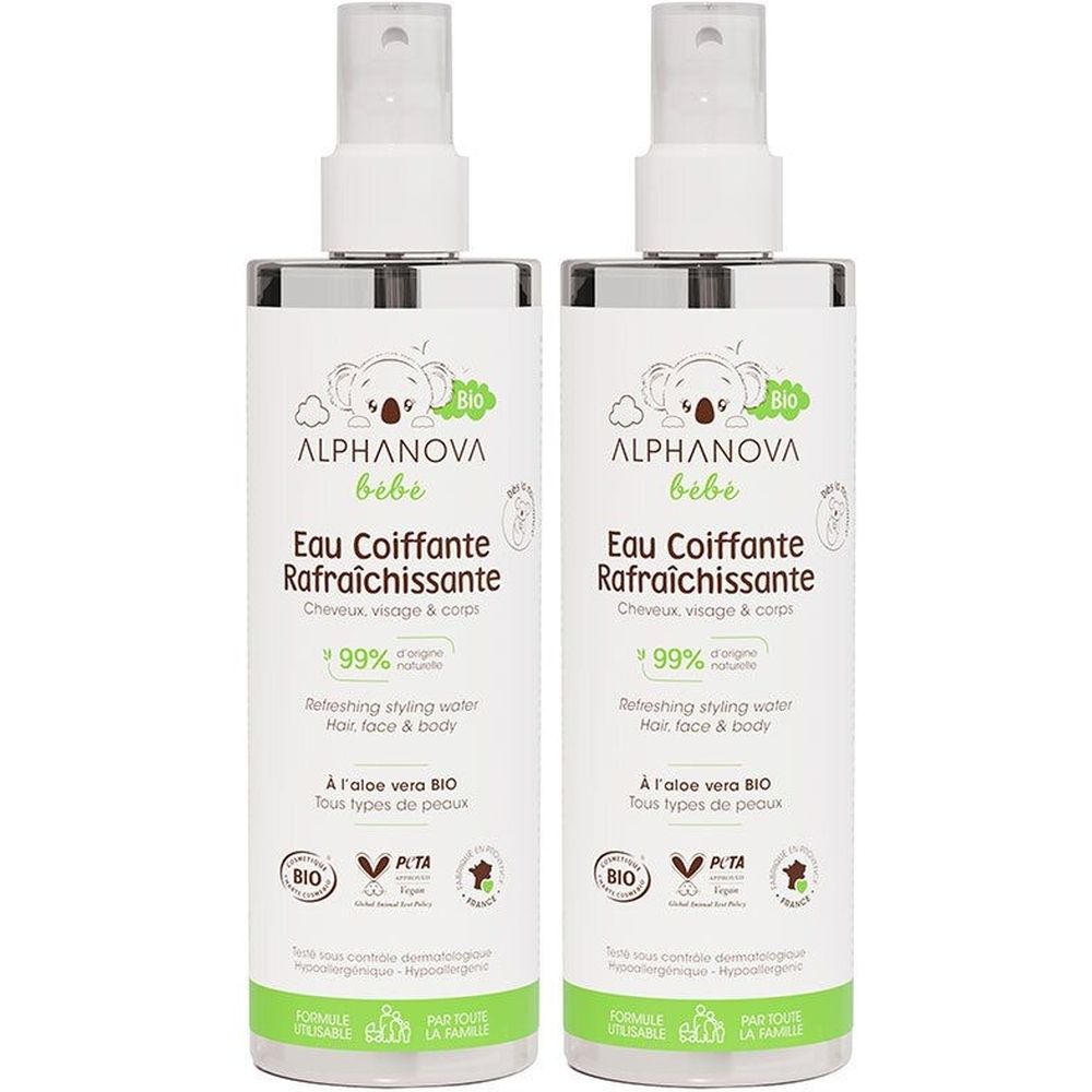 ALPHANOVA Bébé Eau Coiffante Rafraîchaissante