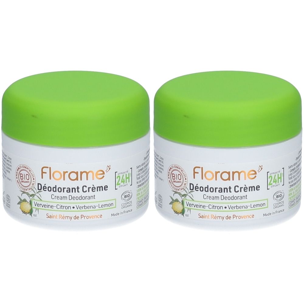 Florame Déodorant Crème Verveine Citron Bio