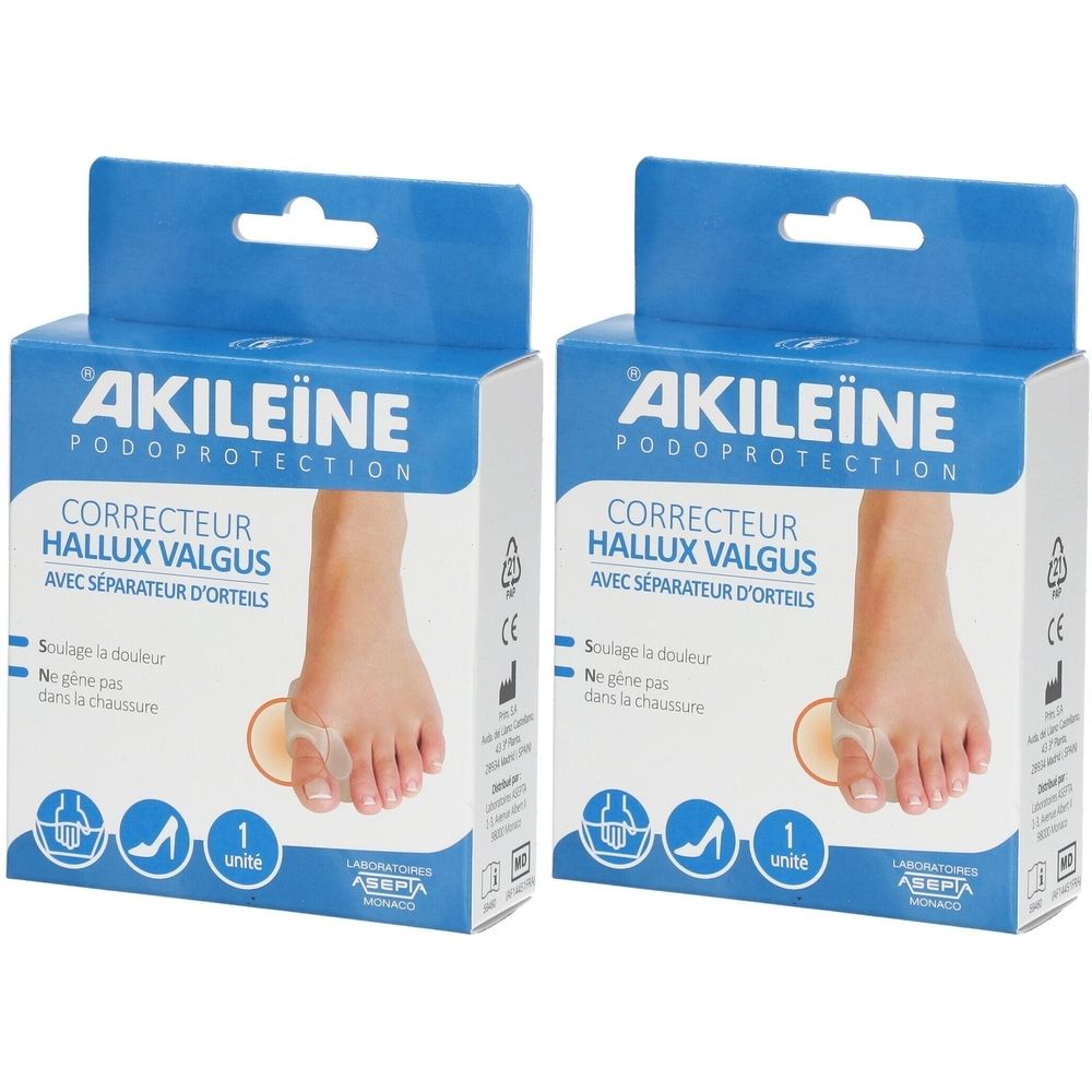 AKILEINE CORRECTEUR HALLUX VALGUS SÉPARATEUR