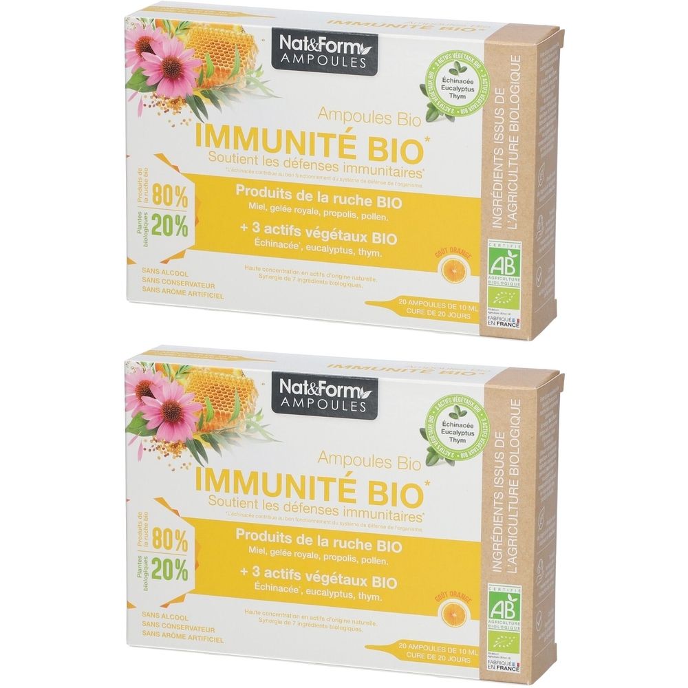 Nat & Form Ampoules Immunité Bio