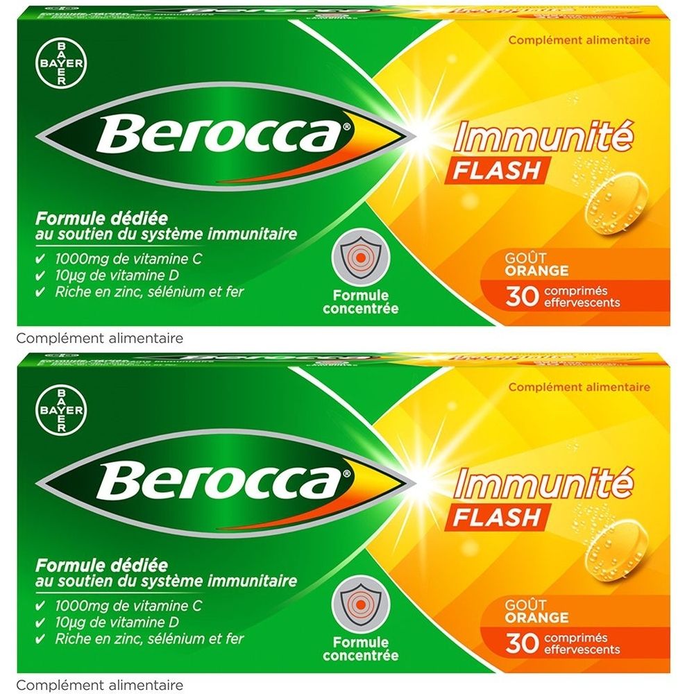 Berocca® Immunité Flash  Soutient le système immunitaire