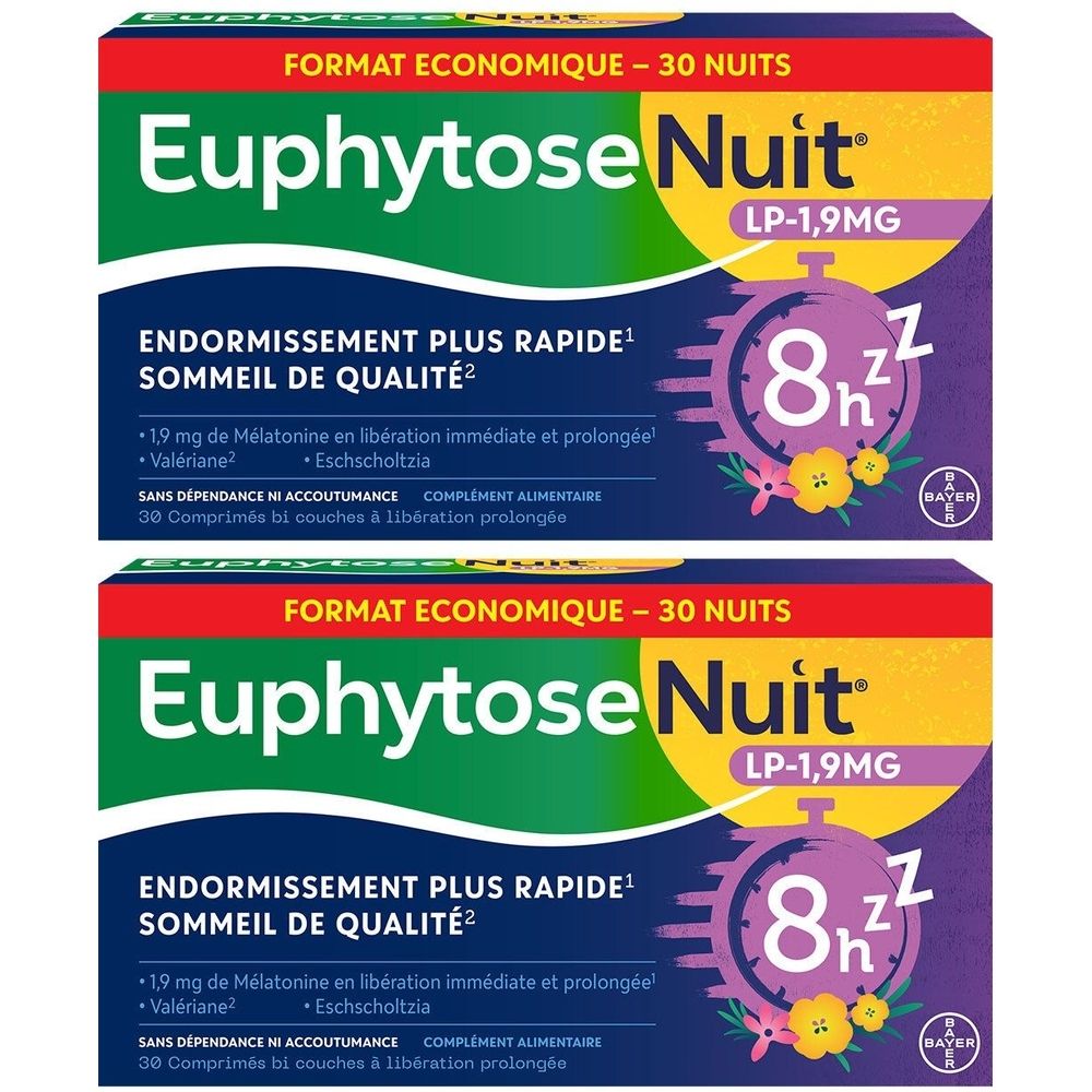 EuphytoseNuit® LP 1,9 mg Mélatonine