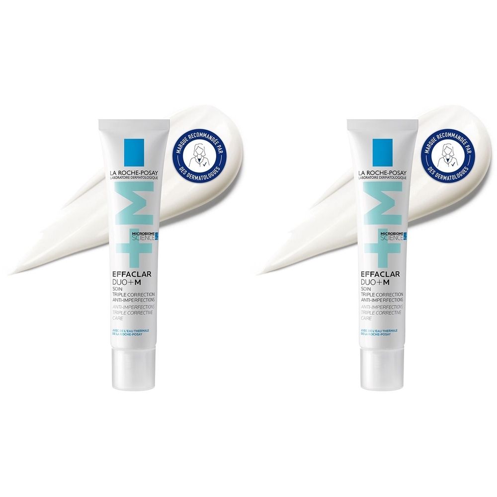 Effaclar DUO+M Soin triple correction anti-imperfections. Boutons & Points noirs, Marques post-acné, Anti-rechute 40ml