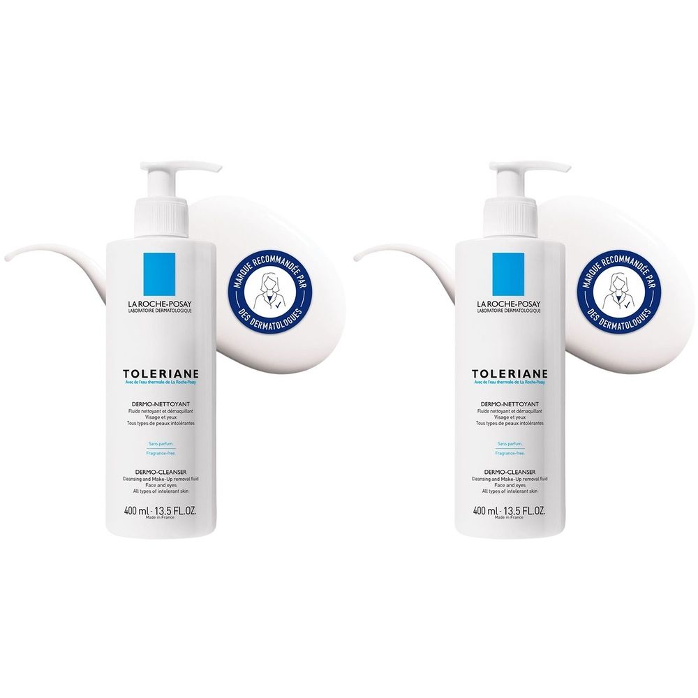 Toleriane Fluide nettoyant et démaquillant peaux sensibles à intolérantes 400ml