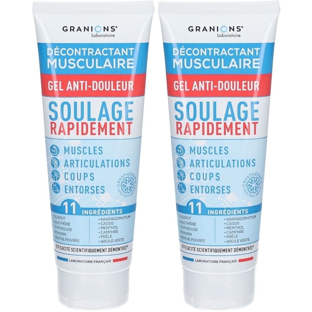 GRANIONS® Décontractant Musculaire - Gel Anti-Douleur