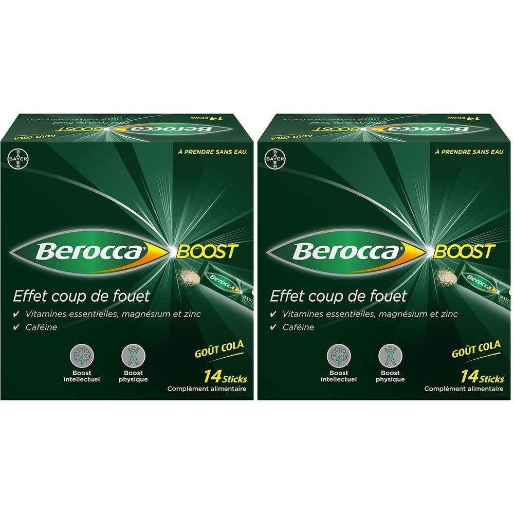 Berocca® Boost  Effet coup de fouet aide à réduire la fatigue Goût Cola