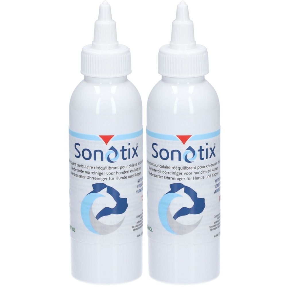 Vetoquinol Sonotix - Nettoyant auriculaire rééquilibrant pour chiens