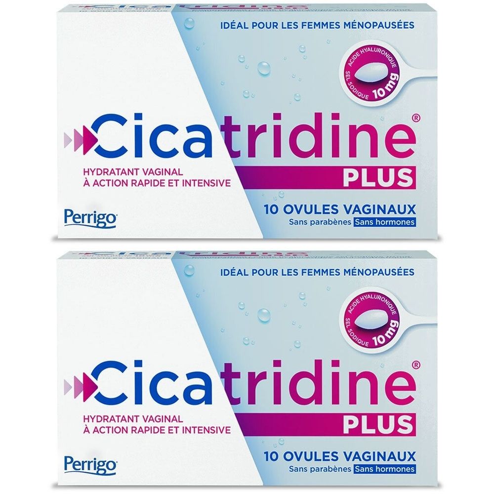 Cicatridine - 10 Ovules Vaginaux - Sécheresse vaginale et favorisant la cicatrisation