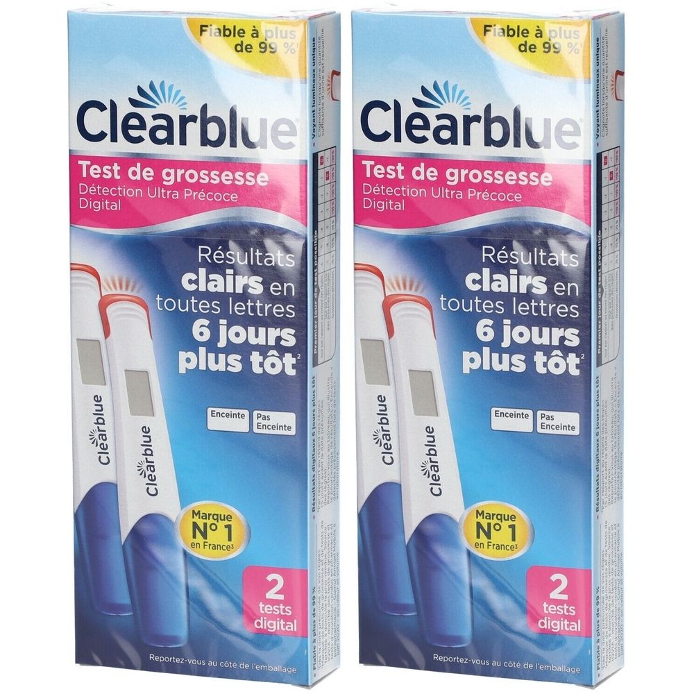Clearblue® Test de Grossesse Détection Ultra Précoce Digital