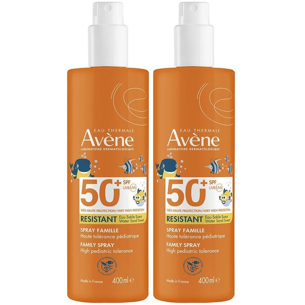 Avène Solaire Spray Famille SPF50+ | Très Haute Protection | Haute tolérance pédiatrique | Peau sensible