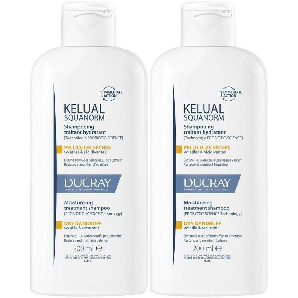 Ducray - Squanorm Shampooing Hydratant Traitant Pellicules Sèches