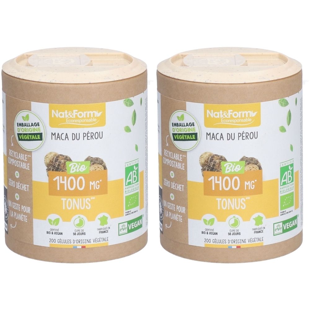 Nat&Form Maca Bio du Pérou en gélules