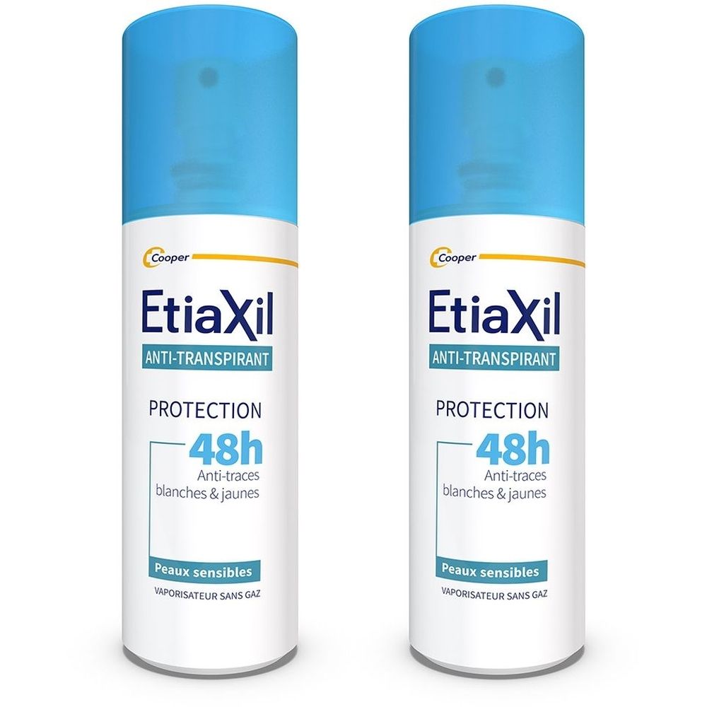 ETIAXIL - Déodorant Anti-transpirant -  Traitement Transpiration Modérée - Aisselles - Protection 48h - Spray Aisselles - Fabriqué en France - 100 ml