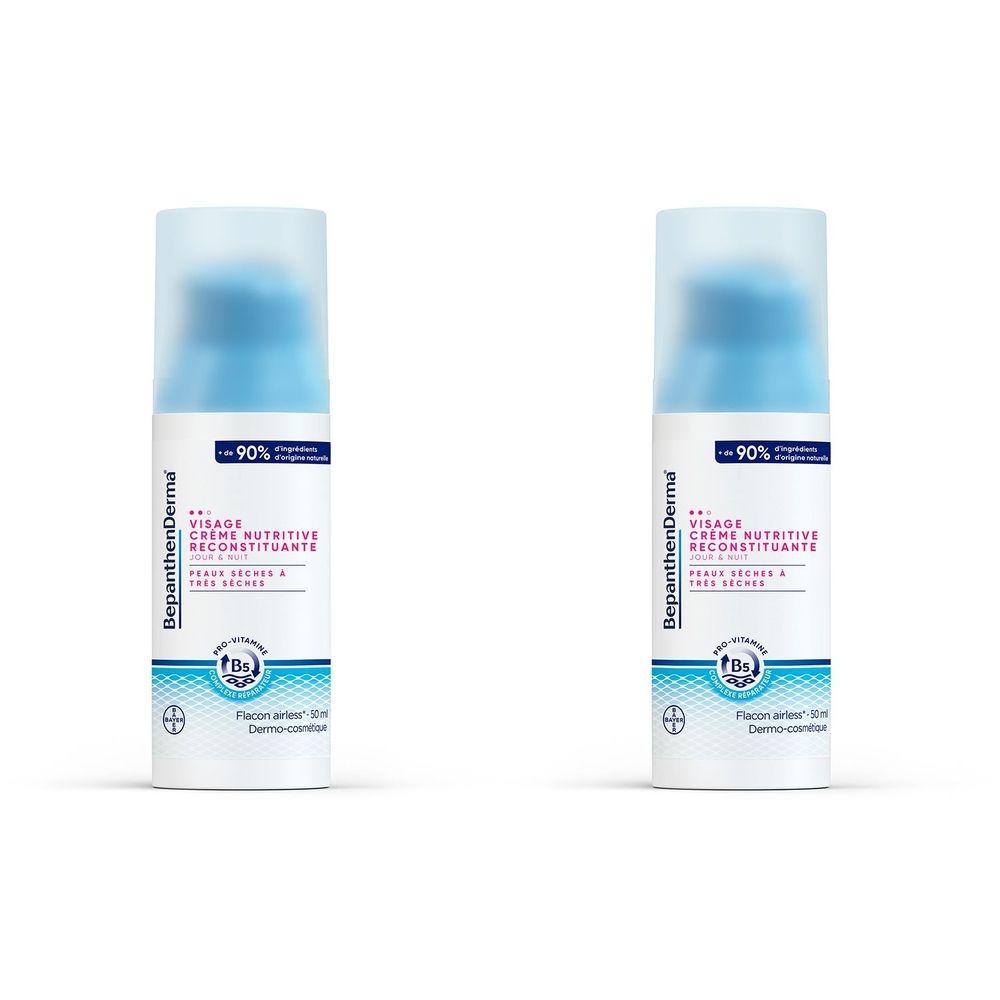 BepanthenDerma® Crème Nutritive Reconstituante Visage peaux sèches à très sèches