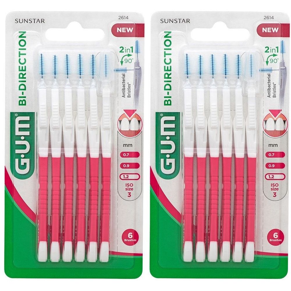 ​GUM® Bi-Direction Brossette interdentaire conique fine 1,2 mm