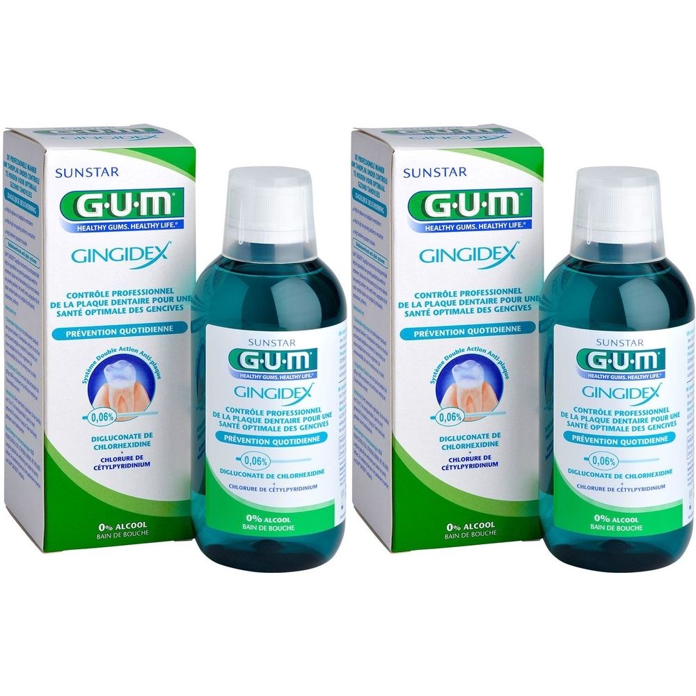 Gum® Gindidex bain de bouche sans alcool 0,06%