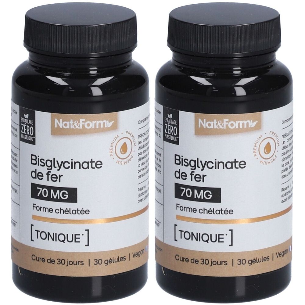 Nat&Form Bisglycinate de fer en gélules