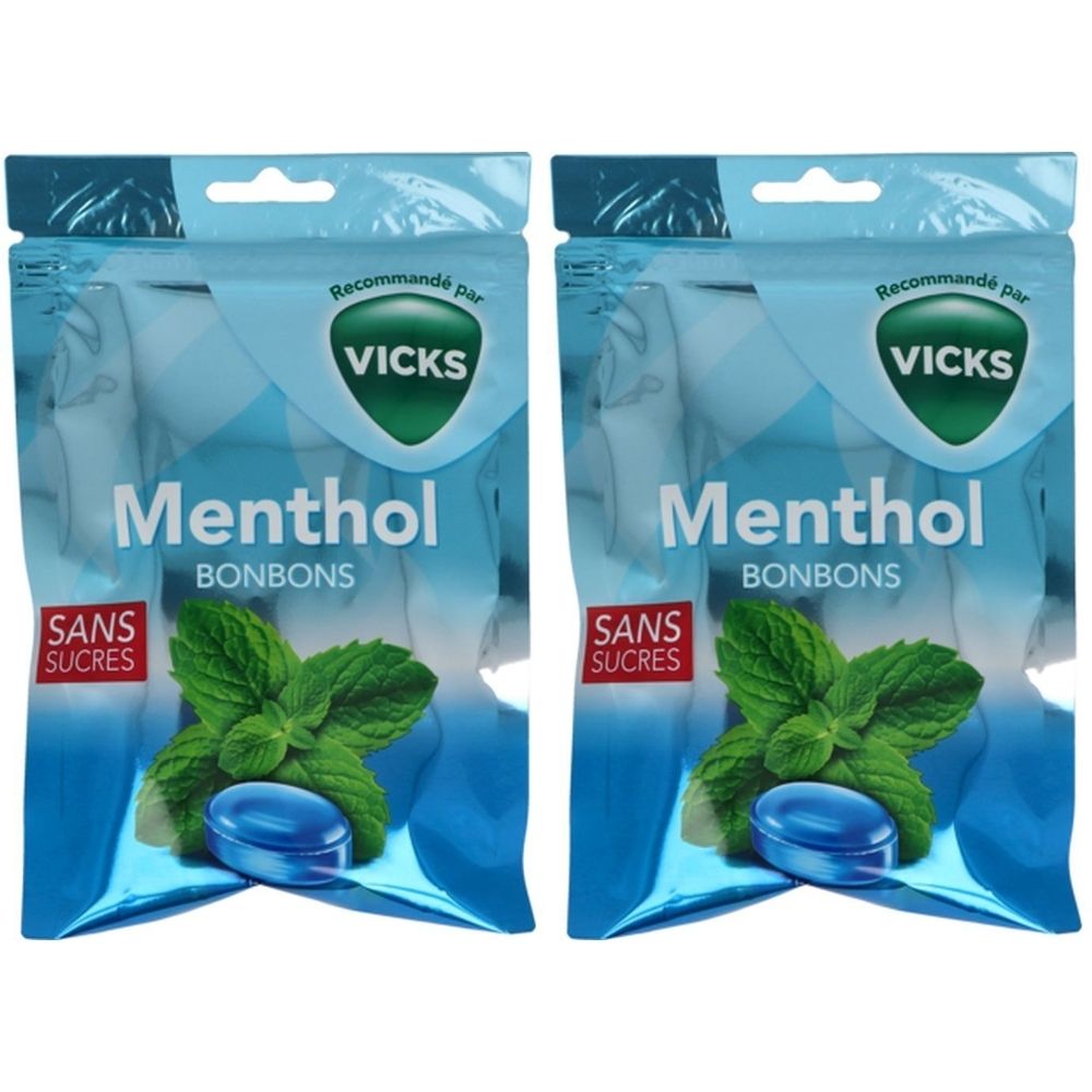 Vicks Bonbons Menthol Sans Sucres