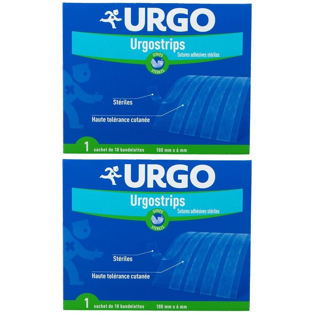 URGO Urgostrips Bandelettes adhésives 10 mm x 6 mm