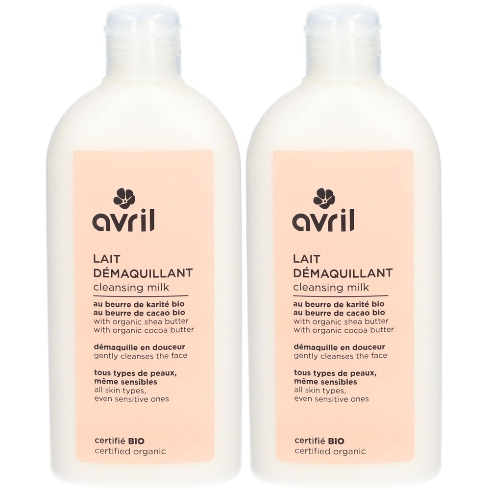 Avril Lait Démaquillant Certifié BIO