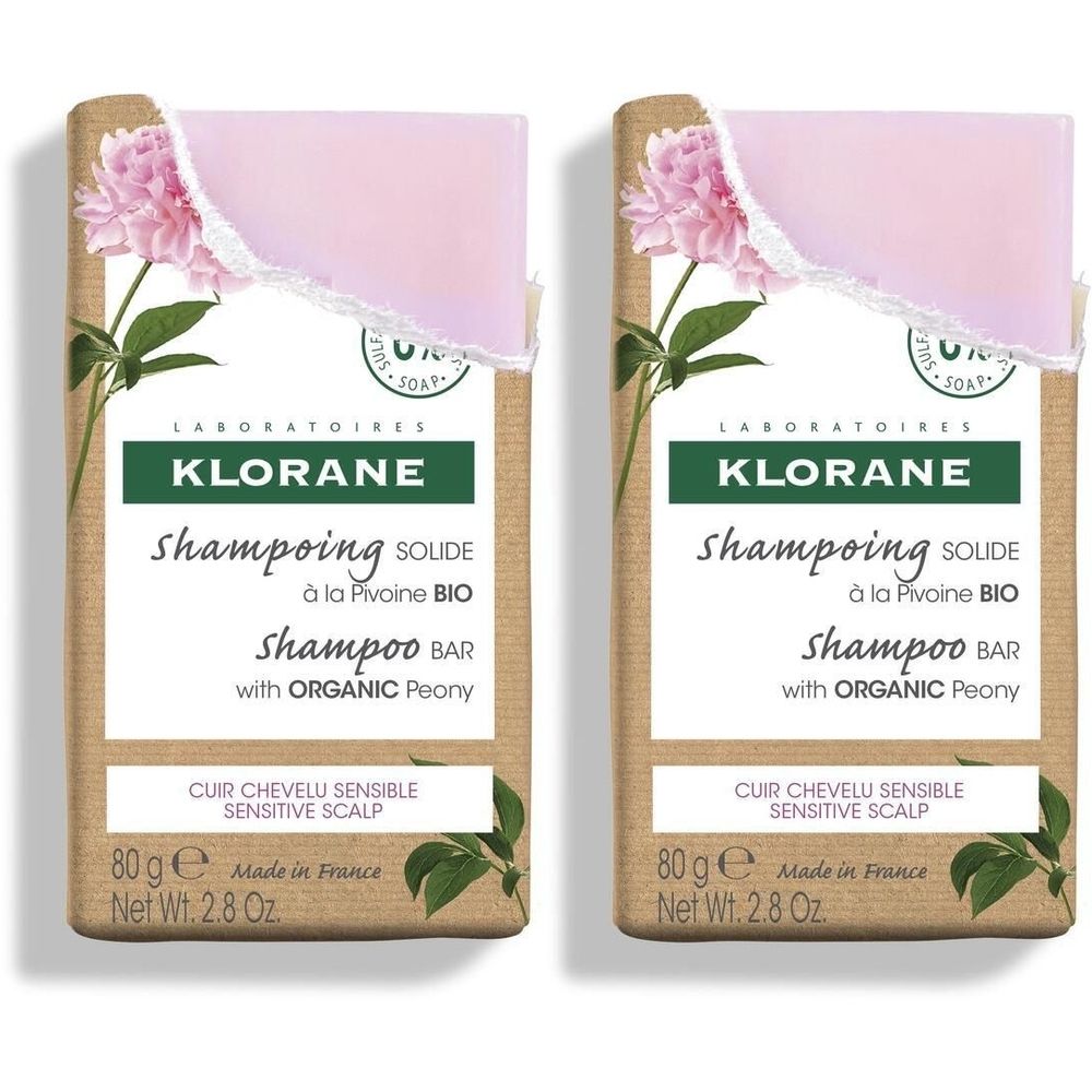 KLORANE Shampoing solide à la Pivoine BIO
