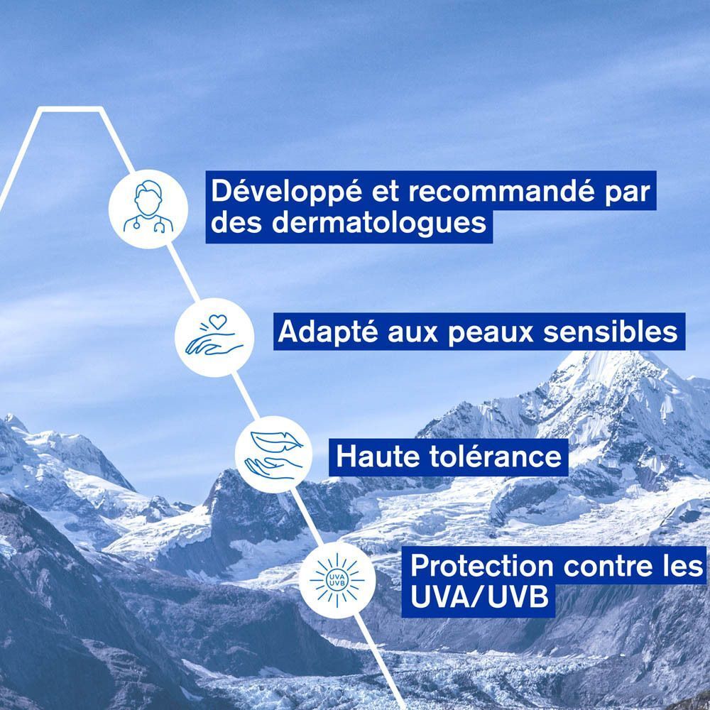 Développé et recommandé par des dermatologues. Adapté aux peaux sensibles. Haute tolérance.