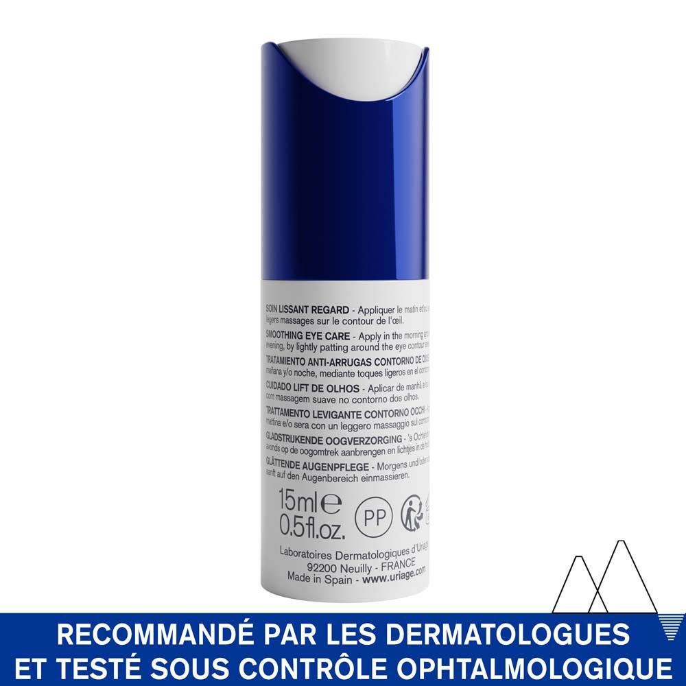 Tube Uriage Age Lift. Dos. Texte en plusieurs langues.