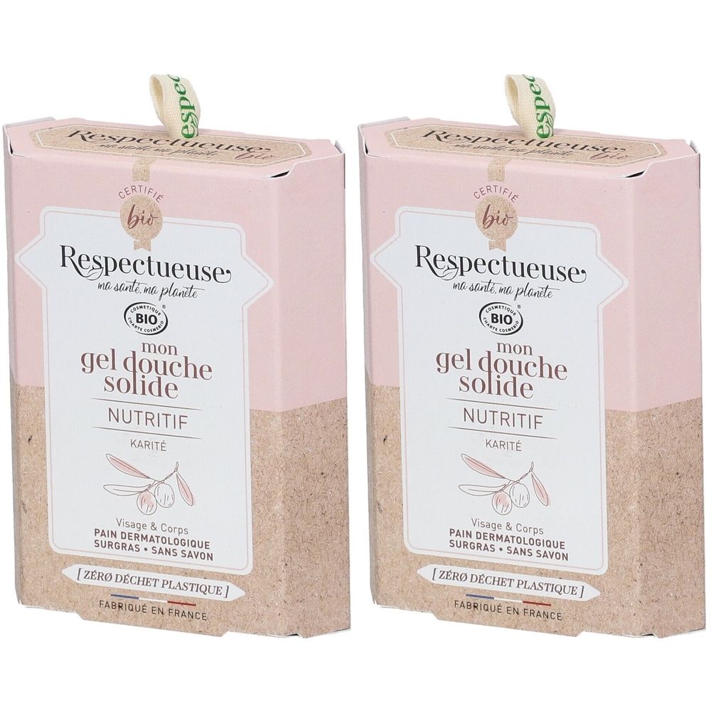 Respectueuse Mon Gel douche Solide NUTRITIF Bio