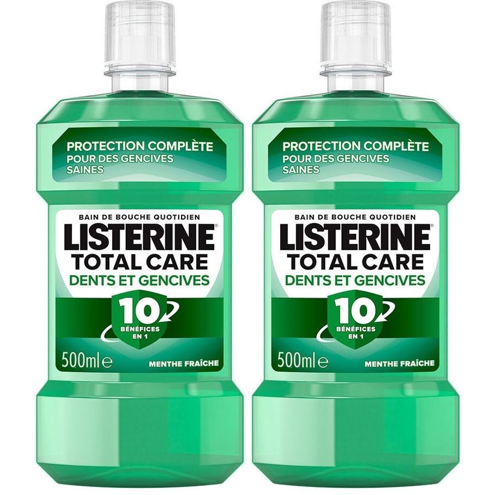 Listerine Total Care Dents et Gencives – Bain de Bouche Menthe Fraîche