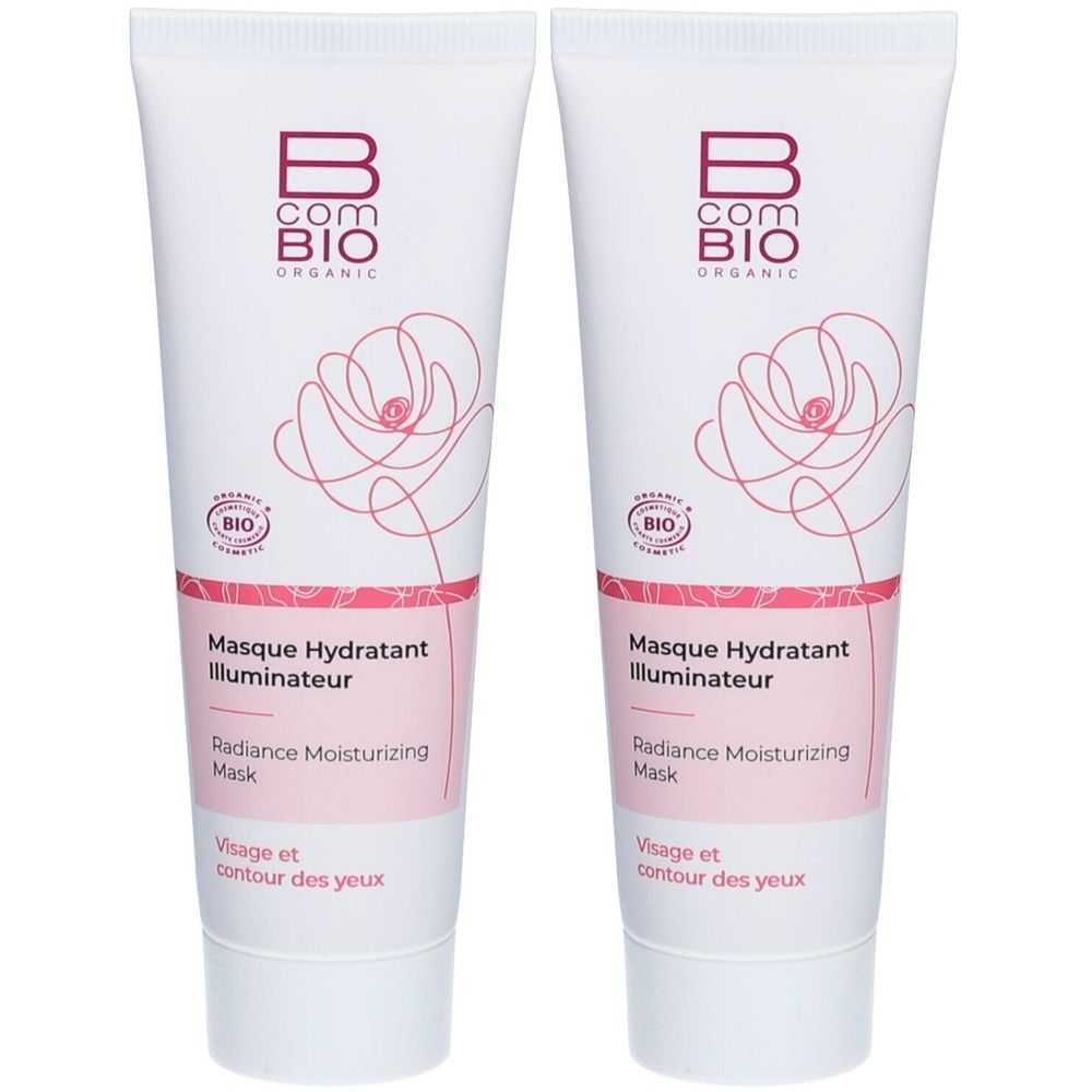 Bcom BIO Masque Hydratant Illuminateur Visage et Contour des Yeux