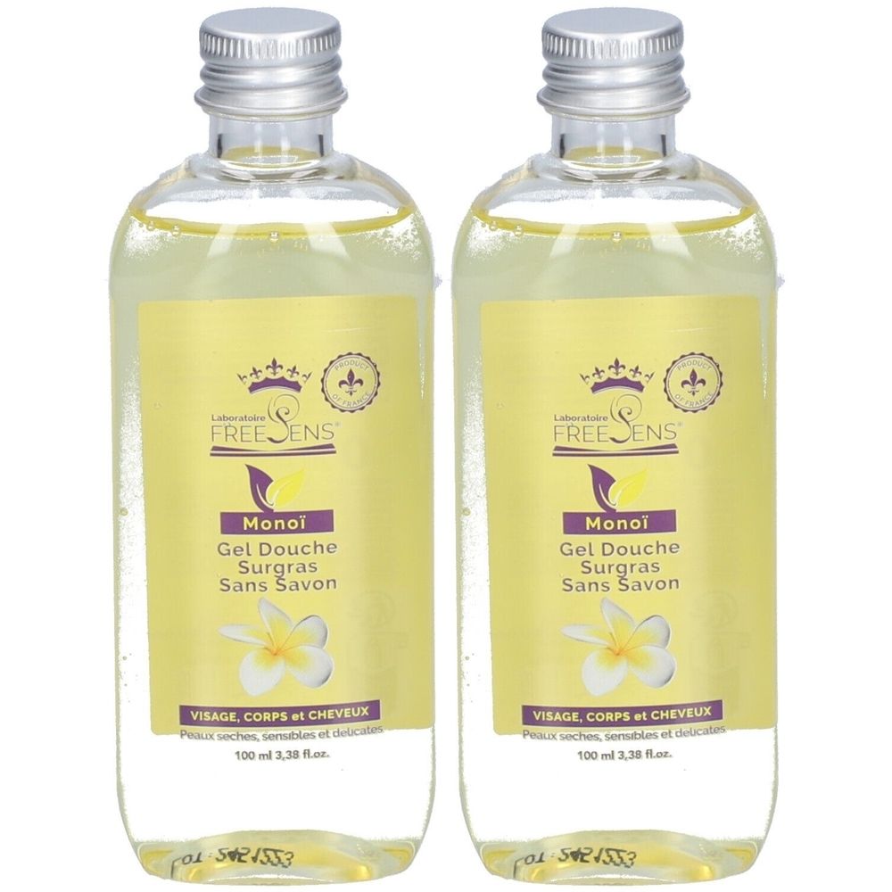 Freesens Gel Douche Surgras Sans Savon au Monoï