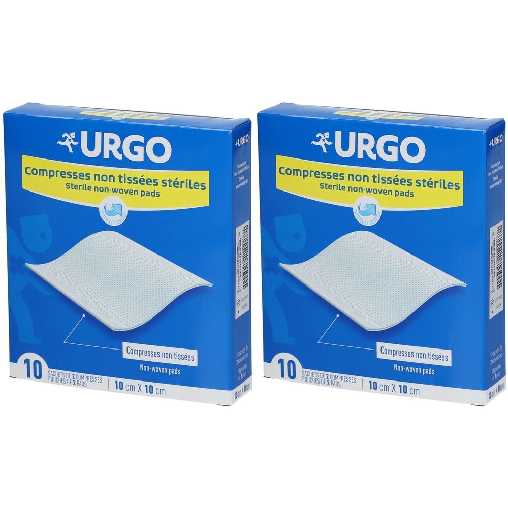 URGO Compresses stériles Non-tissées 10 cm x 10 cm