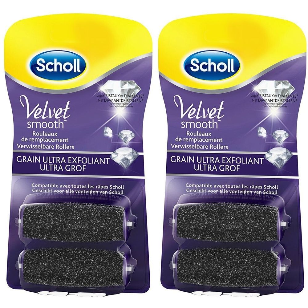 Scholl® Velvet smooth Rouleaux de remplacement Cristaux de diamants