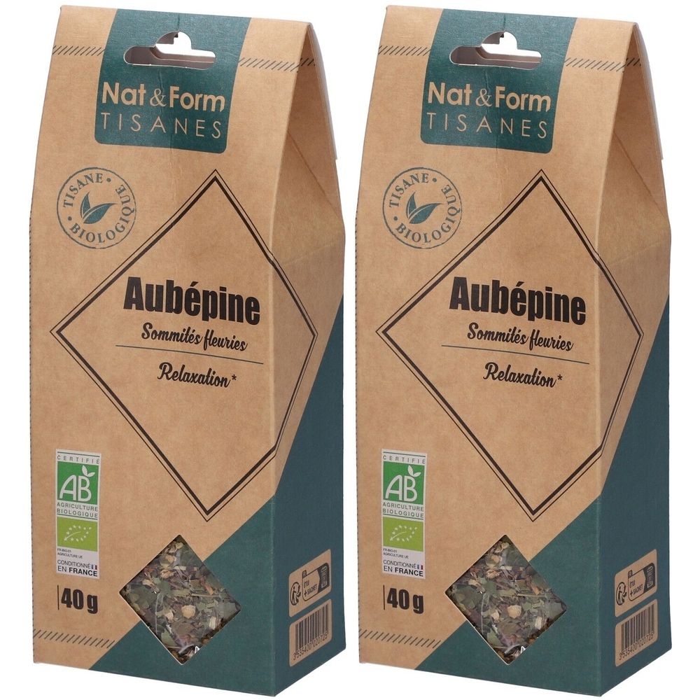 Nat&Form Tisane Aubépine bio