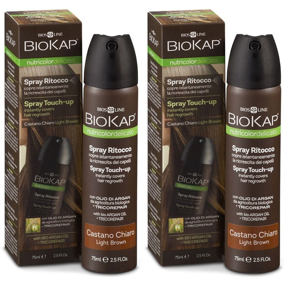 BIOKAP Nutricolor Delicato Spray Retouche Coloration Châtain Clair
