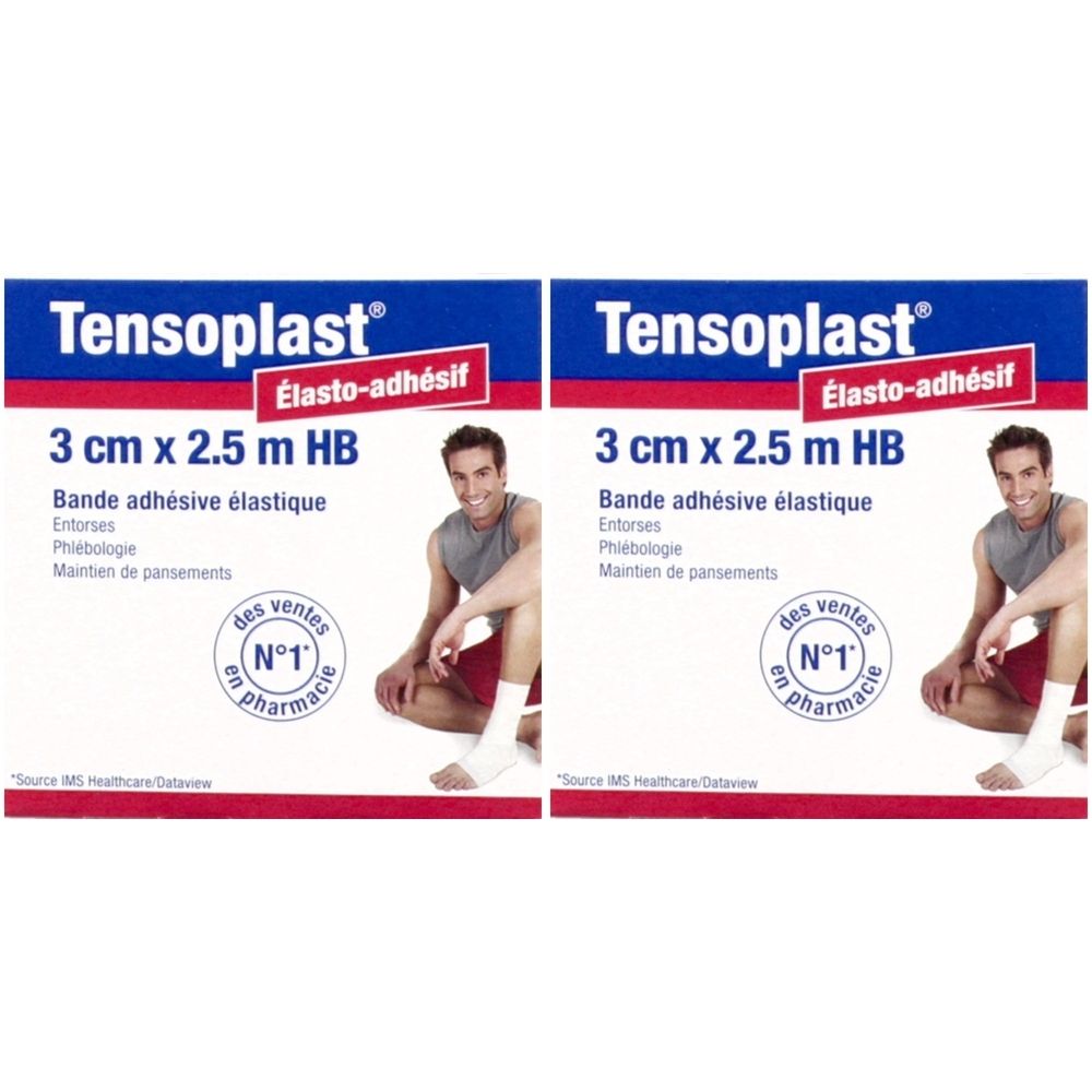 BSN Tensoplast® HB Bande adhésive élastique 3 cm x 2,5 m