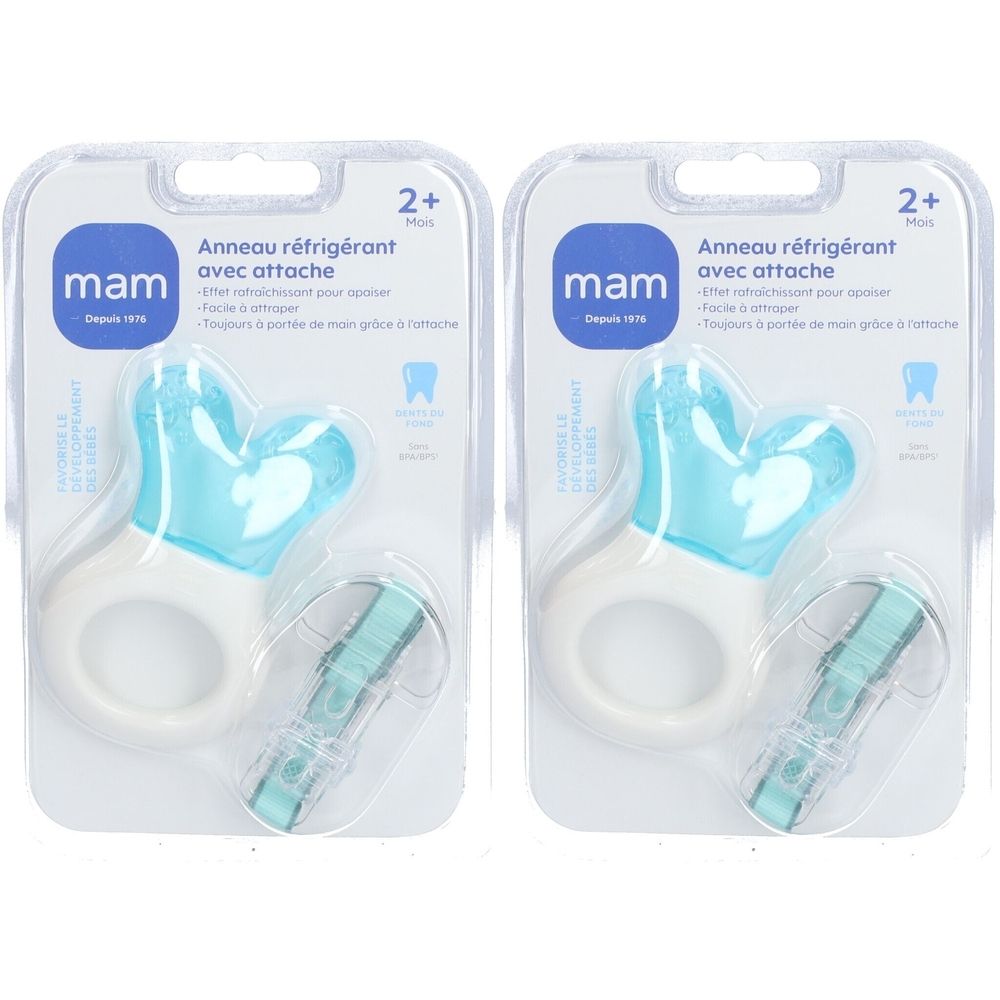 MAM Anneau de dentition réfrigérant avec attache 2 mois et +