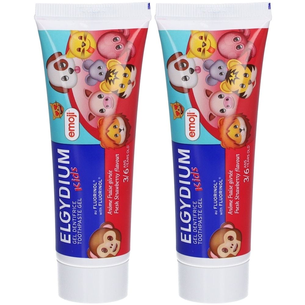 Elgydium Kids Emoji Gel Dentifrice 3/6 ans