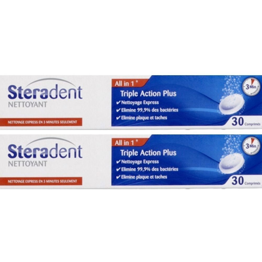 Steradent triple action plus