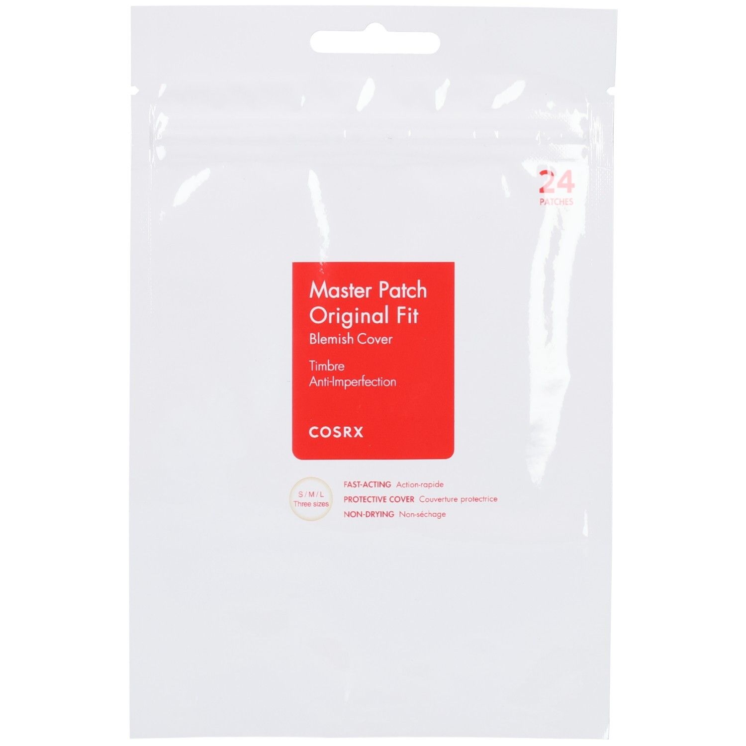 Pack COSRX Master Patch Original Fit, 24 patchs pour couvrir les imperfections.