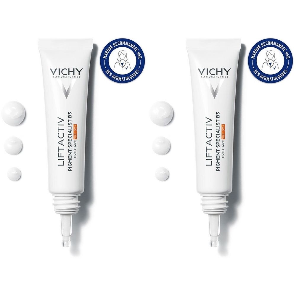 Deux tubes blancs avec texte et logo. Chaque tube porte un sceau "Marque Recommandée Par Des Dermatologues".
