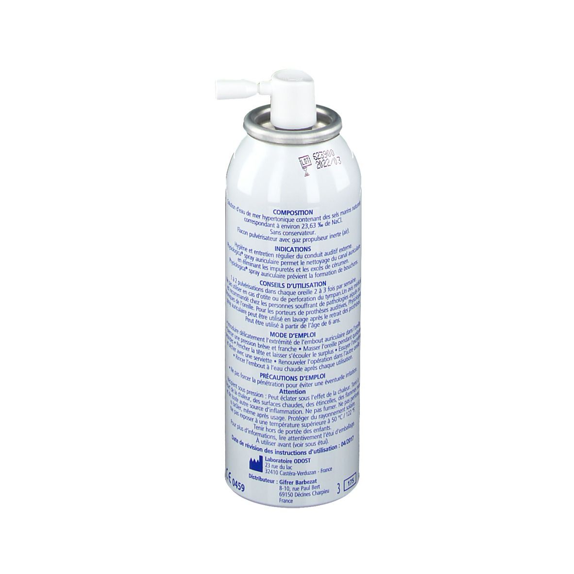 Physiologica® Eau de mer Spray Auriculaire