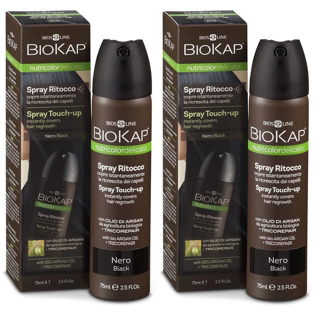 BIOKAP Nutricolor Delicato Spray Retouche Coloration Noir