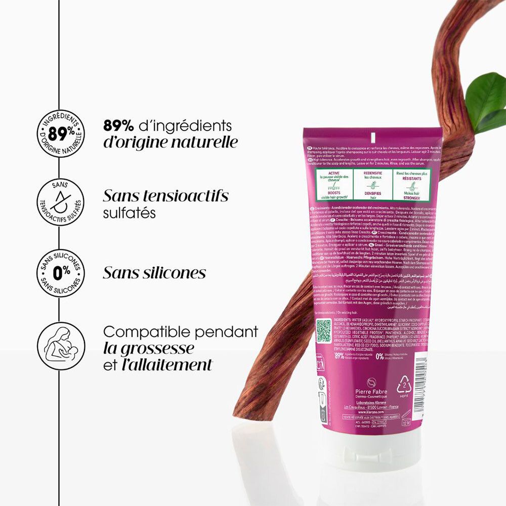 Klorane Croissance Après shampoing accélérateur de pousse