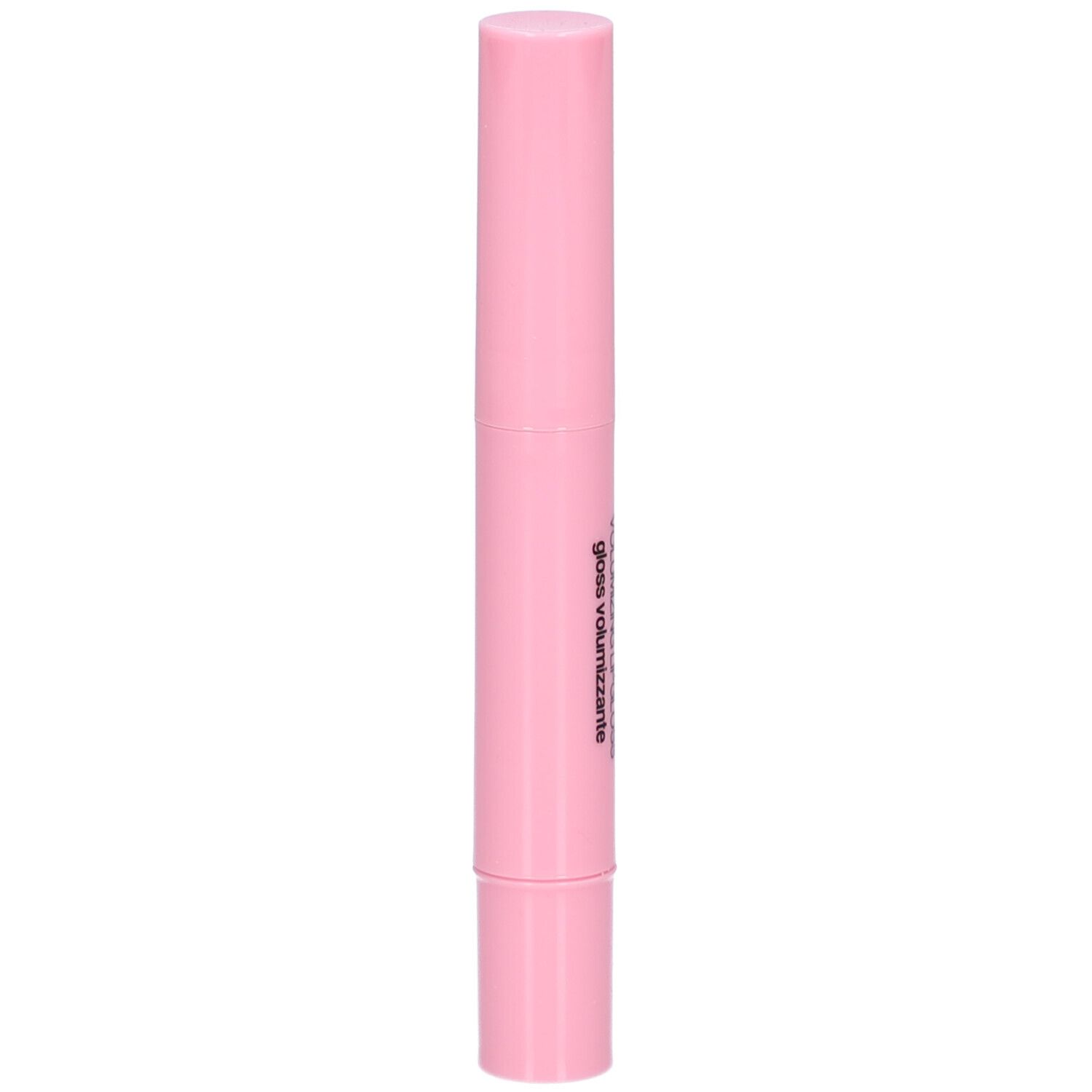 Bâton de gloss rose. Inscription: gloss volumizzante.