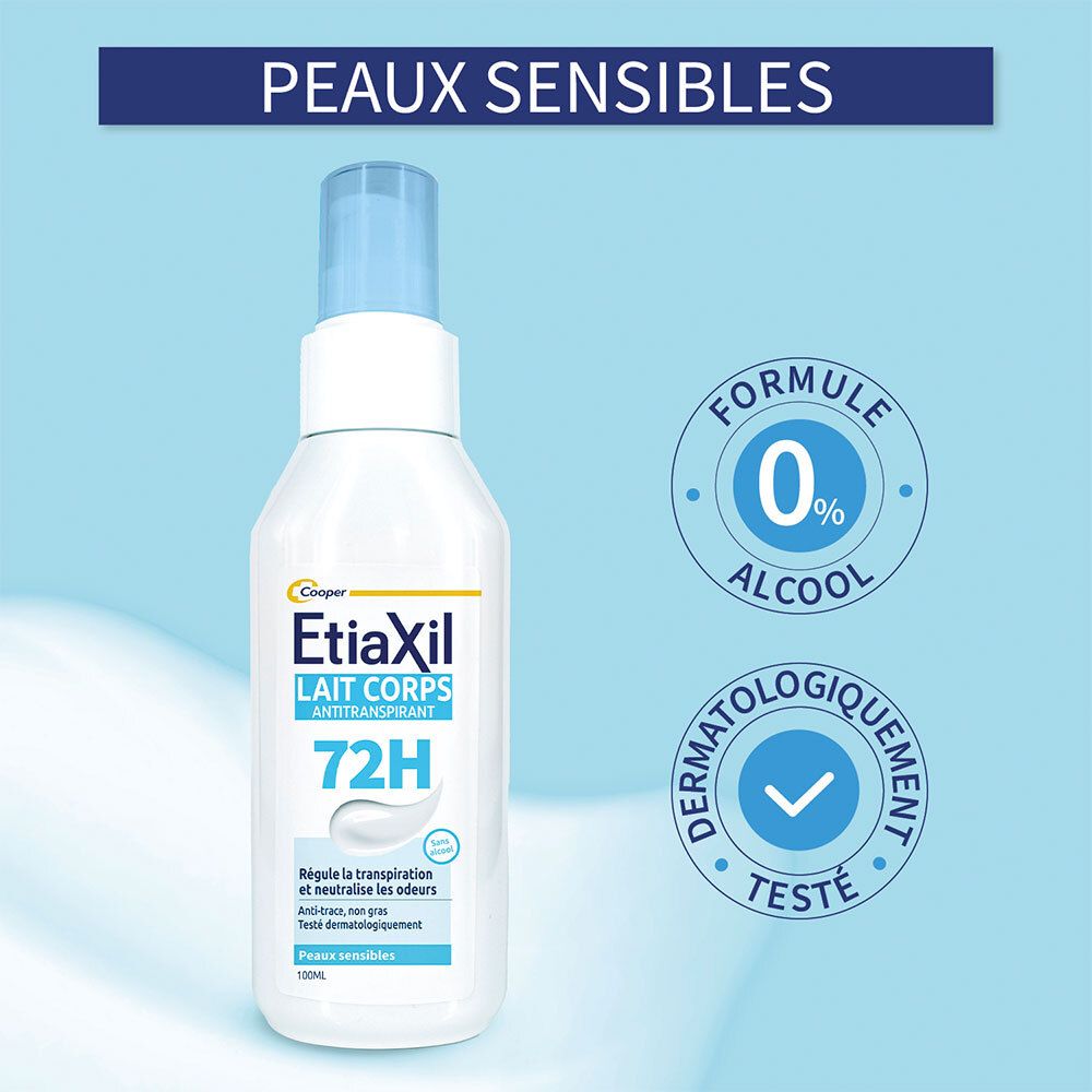 Peaux sensibles. Formule 0% alcool. Testé dermatologiquement.